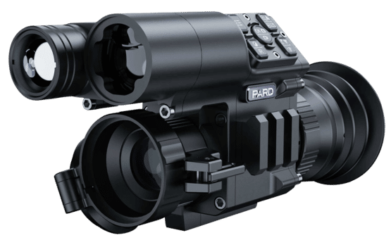 PARD FD1-850 night vision clip on device with automatic recording feature.